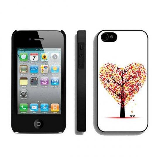Valentine Love Tree iPhone 4 4S Cases BWF